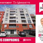 Appartement Marquette Lez Lille 3 pièce(s) 62 m2 balcon 2 Parkings