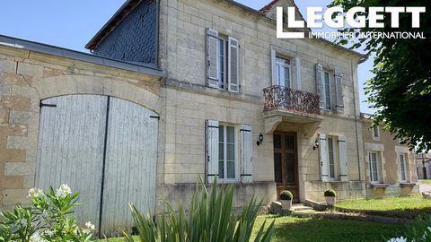 A12501 - In the heart of a peaceful rural commune in the Charente Maritime, this beautifully renovated maison de maître sits on a large plot with incredible detached barn with old stables. Inside the house is full of fabulous character features and h...