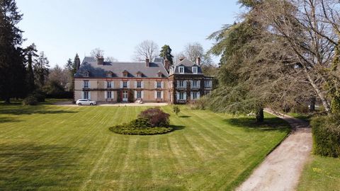 Magnificent estate with 17th century chateau, set in around 6 hectares of land, situated around 2 hours from Paris and less than 1h30 from the Normandy coast. This elegant château stands at the end of a long, tree-lined, private driveway. The main bu...