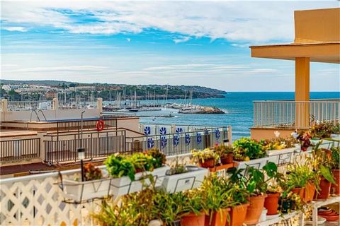 Penthouse with large terrace on the ground floor and sea views. This penthouse has an area of approximately 120m2 and consists of a living room with access to the terrace, fitted kitchen, laundry room, 4 double bedrooms (2 of them with direct access ...
