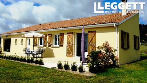 A26405LS16 - This well maintained bungalow was built in 2008 and offers stunning views of the Dordogne, whilst still benefiting from being within a short walk of St Severin Centre. St Severin has several restaurants, a small supermarket, a variety of...