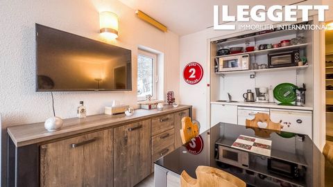 A26458JST74 - This cosy studio apartment consists of an entrance with 'coin cabin' bunk beds, kitchen area, dining/lounge with sofa bed and space for a double bed, bathroom, WC and a balcony with lovely north-east facing views. **Excellent rental pot...