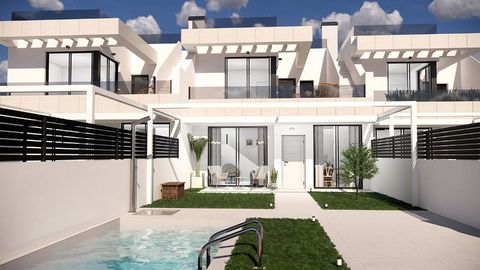 Description of object: These modern townhouses consist of a constructed area of approx. 129 m² - 152 m² (including terraces) with 3 bedrooms, 2 bathrooms, 1 toilet, 1 living / dining room with modern fitted kitchen and 1 terrace at first floor (appro...