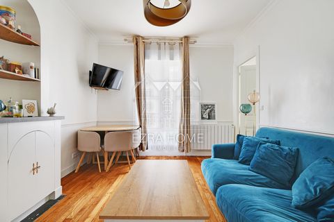 EZRA HOME vous propose en exclusivité un appartement 2 pièces de 30,50 m2 Carrez situé dans un bel immeuble ancien datant de 1900, au 3éme étage sans ascenseur. Il se compose: d'une entrée, d'un séjour, d'une cuisine US équipée et aménagée, d'une cha...