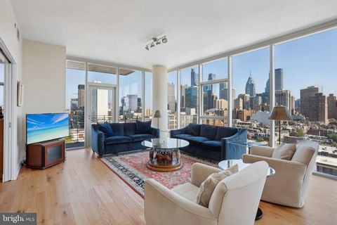 Experience elevated city living at its finest in this rarely-offered 02-floor plan at One Riverside, one of Philadelphia's most desirable luxury condominium buildings in the heart of Fitler Square. This expansive 4-bedroom, 4.5-bath residence spans n...