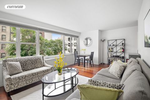 Located in The St. Mark, a rare doorman building in the heart of the East Village this inviting renovated one bedroom is not to be missed with it's low maintenance of $932. A welcoming sun-filled home awaits where the living area provides incredible ...