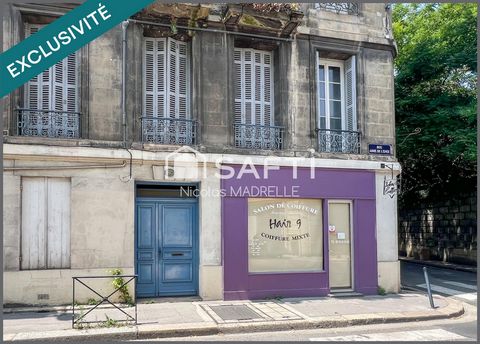 Bordeaux Centre : Local Pro + Appartement T3 + Cave Voûtée