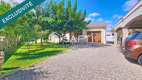 Villa 4 faces de 95 m² avec garage, piscine, double carport sur un terrain de 1000 m²