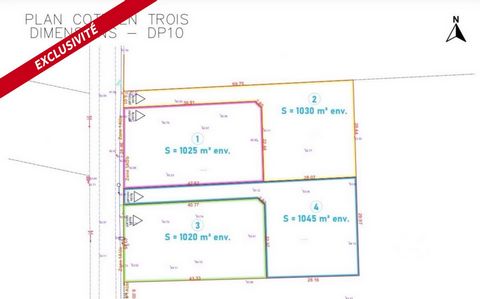 Terrain constructible 1025m2