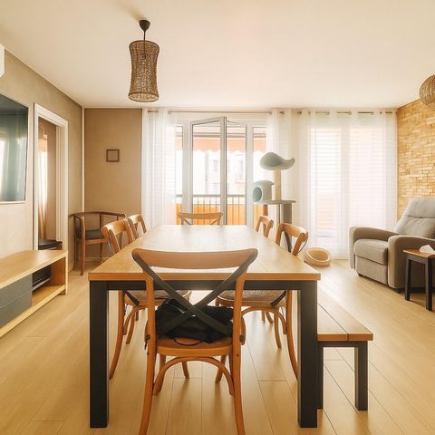 Appartement T5 - 3 chambres - terrasse + balcon