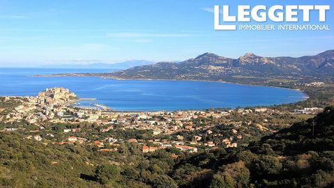 A20987TP20 - Rare : privileged environment make it a rare property for sale in Corsica Ideal for a family home or holiday home or a luxurious B&B. Build your dream home on Corsica Island, on this 3 100 m2 building plot near Calvi bay - North Corsica....