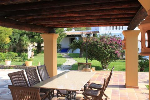 Unwind in luxury at this 4 bedroom mansion in Santa Eulària des Riu, which is ideal for families and a small group on vacation. This accommodation welcomes 8 guests, and it is also furnished with a private swimming pool and a bubble bath to rejuvenat...