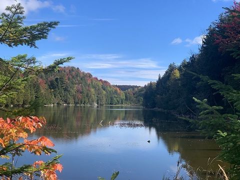 Located 25 kilometers from Lachute north of Montreal, Le domaine du lac des Cèdres is located within a resort site that consists of woodlands and 9 lakes within a radius of 2 km. The total area of the estate is 72 acres or more than 3.1 million squar...