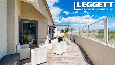 A25025GA11 - Located in the charming village near Marseillette, you'll find this magnificent, atypical, energy-efficient villa with modern, high-tech features. Information about risks to which this property is exposed is available on the Géorisques w...