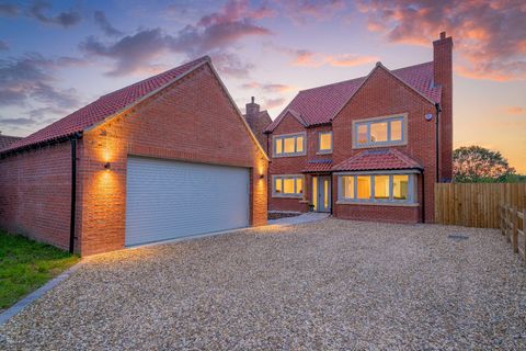 Located in the picturesque village of Wigsley, Handley House offers a spacious, superior-quality four-bedroom family home with high-end fixtures, an open-plan layout, and abundant natural light. The property seamlessly connects to the picturesque sur...