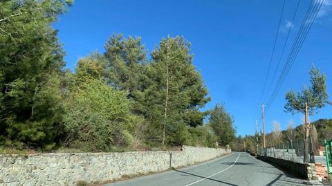 Residential Plot for sale in Kato Platres, Limassol. Is a remarkable prospective development in a beautiful location with spectacular views, Land has access to main road, electricity and water.