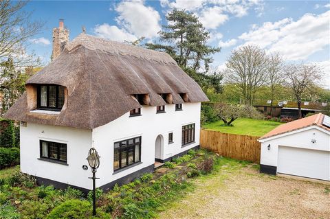 This stunning home, built in 1937, exudes character and charm, and is topped with a beautiful thatched roof. Boasting impressive ceiling height throughout, this property is situated on a generous 0.45 acre plot, with ample parking, turning, and acces...