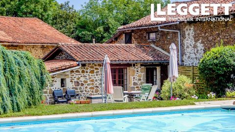 A22418MLO16 - La propiedad se encuentra en una zona rural tranquila y a solo 2 minutos del pueblo de St Quentin Sur Charente, sin tráfico y con un jardín muy privado, piscina y terraza. St Quentin cuenta con un bar / restaurante y una oficina de corr...