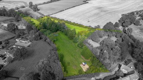 An outstanding opportunity to acquire a plot of land which extends to around four acres which has planning permission granted to erect a four bedroom country home. With stunning countryside views all around, this is a beautiful setting in a most soug...