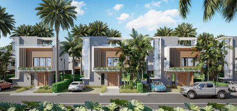 VILLA'S MET 2 EN 3 SLAAPKAMERS IN VISTA CANA PUNTA CANA   24 exclusieve gemengde villa's bestaande uit hedendaagse architectuur, evenals de combinatie van ruimtes die open zijn naar buiten, waardoor op zichzelf de harmonieuze relatie wordt bereikt tu...