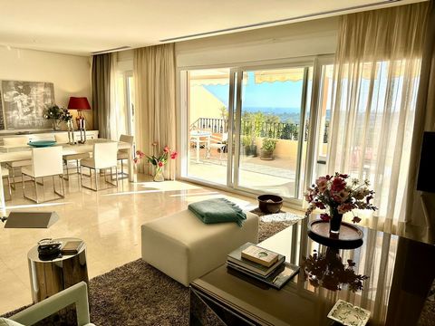 Located in Nueva Andalucía. Presenting a captivating duplex penthouse in the esteemed Vista Real urbanization of Marbella's Nueva Andalucia. This two-bedroom, two-bathroom residence offers spectacular sea views, a sun-soaked south orientation, a...