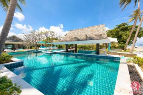 This palatial and well designed Koh Samui villa for sale is tucked away on the south coast of Samui in a picturesque and tranquil area, away from hustle and bustle of tourist life and sits right on a beautiful secluded beach with pristine white sand....