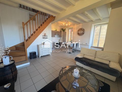 Maison en pierre centre de village, belle pièce de vie avec deux chambres