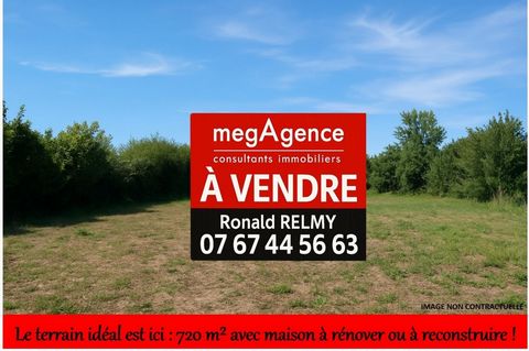 Le terrain idéal est ici : 720 m² avec maison à rénover ou à reconstruire !
