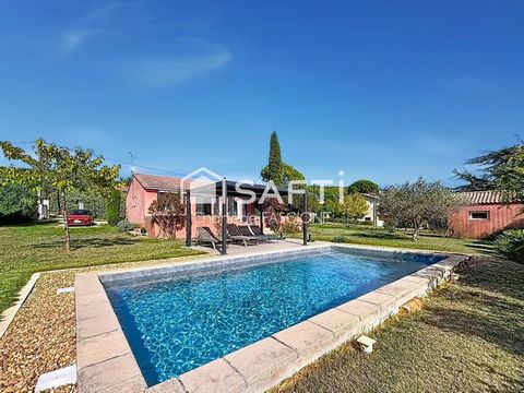 Maison de plain-pied avec piscine – Centre ville Lorgues