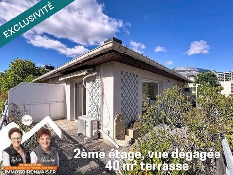 Rare, appartement au 2ème et dernier étage, 40 m² de terrasse, proche Universités