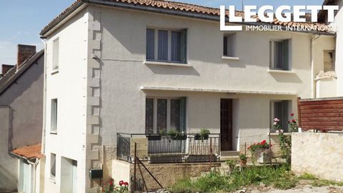 119450LWB86 - House, two garages, attached enclosed garden and a separate garden with established fruit trees and vines. Superb location in the friendly town of L'Isle Jourdain, with its shops, bars and amenities on one side, and the stunning River V...