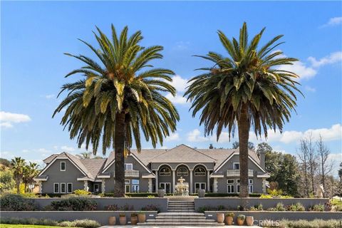 QUINTESSENTIAL EQUESTRIAN ESTATE...Designed from the ground up to be a premier estate for the equestrian enthusiast, this luxurious estate leaves nothing to be desired. The residence offers a commanding elevation from the street framed by twin Canary...
