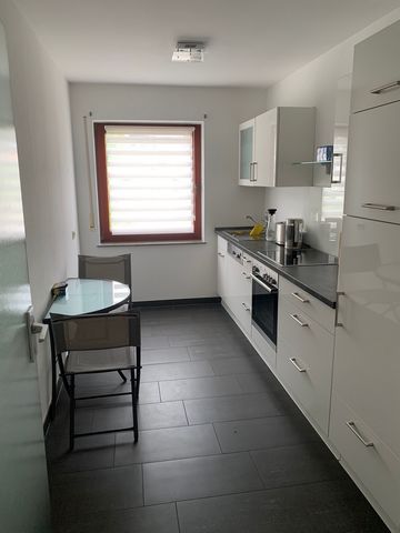 - The apartment is quietly located with a view into the greenery in Bonn Gronau. - It is easily accessible by car (1km to the A562) and has an underground parking space. - The connection to public transport is excellent. The tram is within walking di...