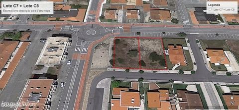 * Terrain de 630 m² * 2 façades * Surface brute de construction de 292 m² * Excellent emplacement Terrain pour la construction de villa individuelle, avec possibilité de construction jusqu’à 3 étages, très bien situé entre la Ria de Aveiro et la mer....