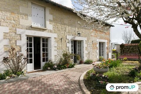 WELL UNDER COMPROMISE This charming single-storey stone house built in 1889 opens onto a 27 m² living room with character where a superb insert fireplace has a flue that diffuses heat in each of the rooms. Through the glass door, you access the 13 m²...