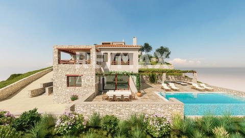 Northern Sporades Real Estate Consultant Kollias Panagiotis: Exclusively available newly built villa in the Megali Ammos area of Skiathos. The villa is under construction. it is sold in a final stage as shown in the architectural drawings. The square...
