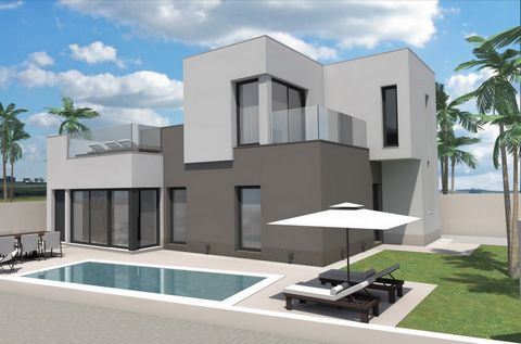 BEAUTIFUL NEW BUILD VILLA IN AGUAS NUEVAS, TORREVIEJA~ ~ Newly built villa in Aguas Nuevas located 750 m from the beaches of Torrevieja.~ ~ Beautiful newly built villa with private pool built on 2 floors with 3 bedrooms, 2 bathrooms, open kitchen wit...