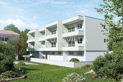 Zadar, Žmirići, one-bedroom apartment in a new building, NKP 39.07 m2. Apartment S1 is located on the first floor of a residential building with a total of ten apartments. It consists of a hallway, kitchen, dining room and living room, bedroom and ba...