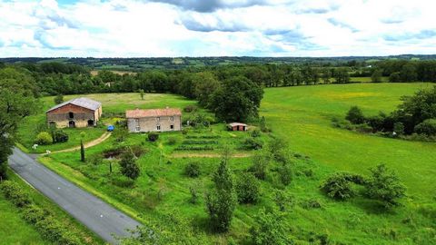 Back to nature, rustic farmhouse, set in on its own, with no close neighbours, in a truly idyllic spot, surrounded by nearly 12 ha of connected undulating grass land and bordered by woods, including a well and ponds. The main house is habitable, with...