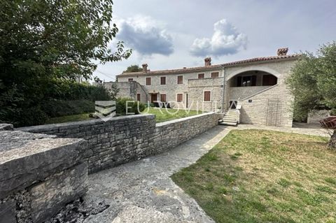 In the heart of green Istria, on a hillside above the picturesque town of Pazin, lies an extraordinary complex of five authentic stone houses, offering a perfect sanctuary for those seeking a blend of peace, privacy, and luxury. This impressive prope...