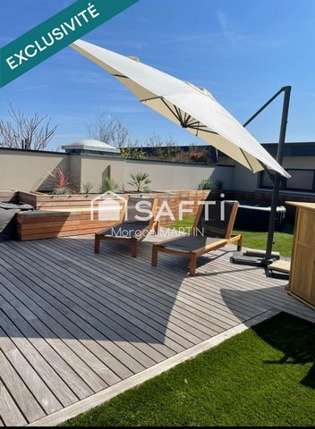 Appartement 137m² avec toit terrasses de standing sécurisée situé au calme proche des axes LUXEMBOURG/METZ