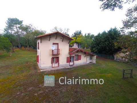 MAISON LANDAISE A RENOVER SUR ENVIRON 6000 m&#178; DE TERRAIN VENDUE LOUEE