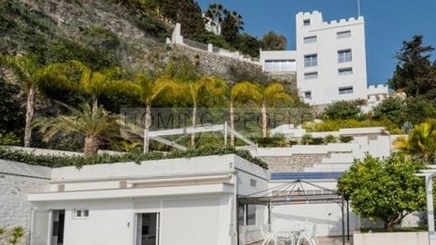 APRIL 2023: PRICE REDUCED (BEFORE 1.950.000 €) !! This charismatic, completely refurbished property is facing the beach in a quiet residential area, between Almuñécar and La Herradura. The property consists of a tower-shaped house consisting of 3 flo...