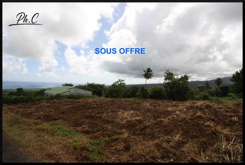 Dpt Martinique (972), à vendre TERRAIN CONSTRUCTIBLE BASSE POINTE