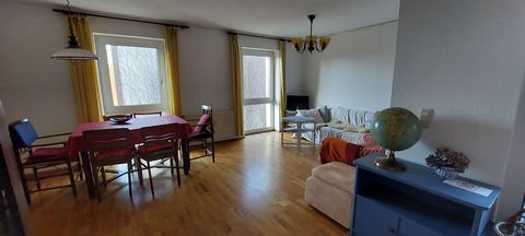 The apartment is a true home away from home, warm and welcoming. A light-flooded, large living area with real wooden parquet welcomes you. There is enough space for everyone and everything here - a cozy get-together on the sofa, meals in large or sma...