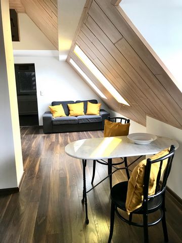 Cozy bright 2-room apartment fully furnished for rent! It has its own separate entrance and staircase, its own kitchen with dining table and chairs, a bright modern large bathroom with bathtub and window, a work area with desk and a bedroom with larg...
