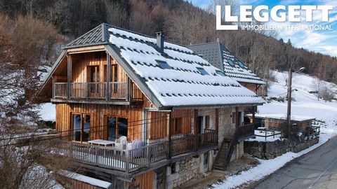 A25799MAS73 - Located in the Aillon valley in the heart of the massif des Bauges, 25 kms from Chambery, this beautiful barn conversion is a labour of love filled with authentic mountain charm. Rebuilt out of traditional “Bauju” farmhouse and barn, th...