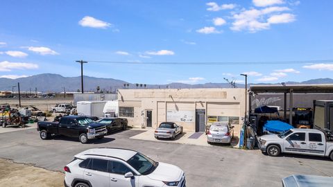 Excellent opportunity to own an industrial property. Building is approximately 1300 SqFt. Located in the booming city of indio. Excellent area with unlimited growth potential. Subject property is vacant and ready for a new business to soar. Subject l...