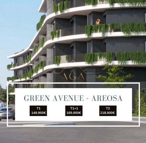 Green Avenue Oporto Apartments, is the most recent real estate project located in the Areosa area, Porto. Consisting of 97 apartments, spread over 4 floors, it offers functional apartments with typologies T1, T1+1 and T2. These apartments stand out f...