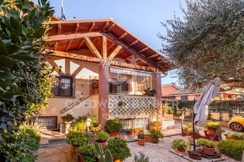 In the residential area of Infernetto, in one of the most sought after parts of the neighborhood and more precisely in via Salorno, a few km away. away from the Roman coast and the city, within an elegant private complex protected by an automatic gat...